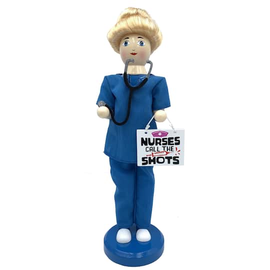 Santa's Workshop 14" Nurses Call the Shots Nutcracker
